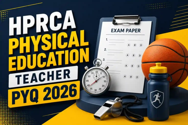 HPRCA Physical Education Teacher Free Mock Test PYQ (Hindi-English) 2026